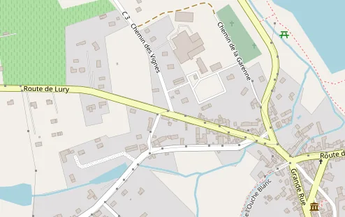 Plan d'accès au Domaine Jacques Rouzé, chemin des Vignes à Quincy